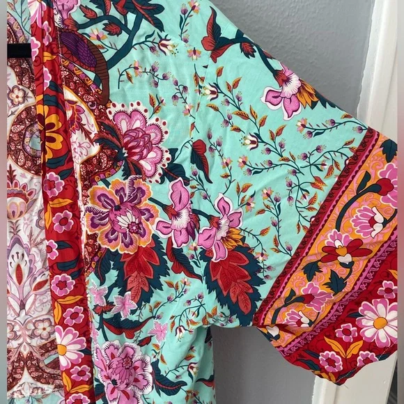 Anthropologie Riley Radiant Floral Kimono Boho - One Size - Picture 5 of 12